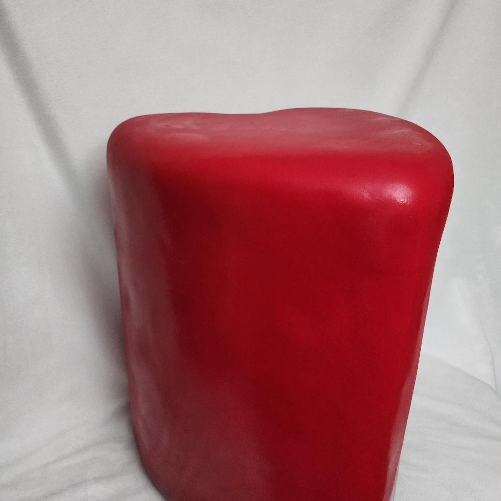Red Heart-Shaped LARGE VALENTINE STOOL 18" Inches Tall 14" Inches Wide - Picture 4 of 7